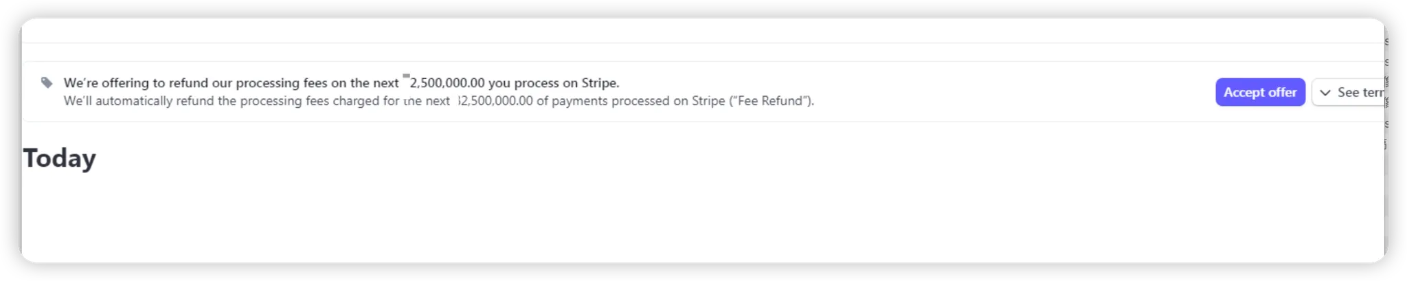 Stripe交易手续费折扣额度